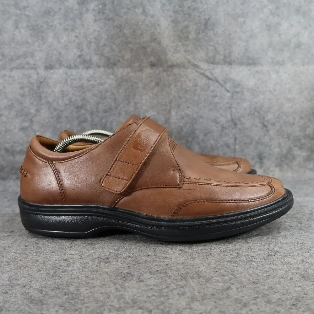 Dr Comfort Shoes Mens 8.5 Dress Leather Frank Diabetic Comfort Adjustable Strap